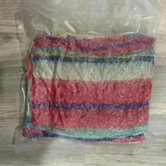 NWT Free People Fringe Throw Blanket 60”x51” (Original Shrink-wrap Packaging) - Picture 2 of 4